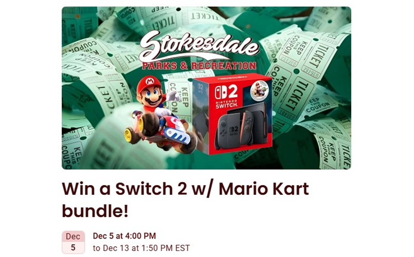 Win a Switch 2 w/ Mario Kart!